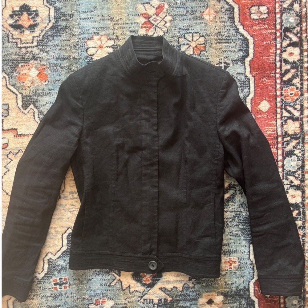 Banana Republic Linen Blend Zip-up Jacket